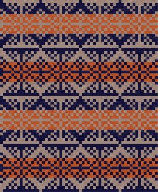 Moda tekstil, örgü ve grafikler için kahverengi Noel panayırı desenli arka plan