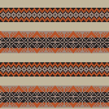 Moda tekstil, örgü ve grafikler için kahverengi Noel panayırı desenli arka plan