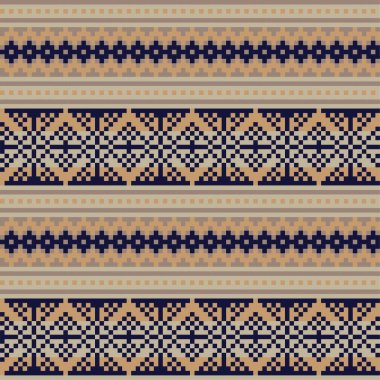 Moda tekstil, örgü ve grafikler için kahverengi Noel panayırı desenli arka plan