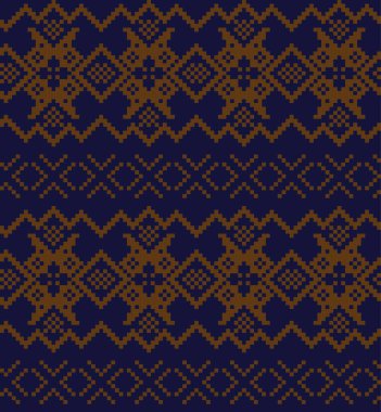 Moda tekstil, örgü ve grafikler için kahverengi Noel panayırı desenli arka plan