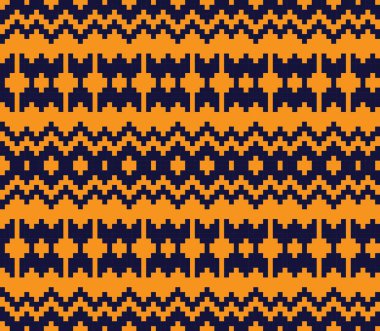 Moda tekstil, örgü ve grafikler için turuncu Noel panayırı desenli arka plan