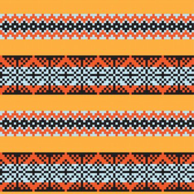 Moda tekstil, örgü ve grafikler için turuncu Noel panayırı desenli arka plan