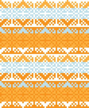 Moda tekstil, örgü ve grafikler için turuncu Noel panayırı desenli arka plan