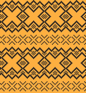 Moda tekstil, örgü ve grafikler için turuncu Noel panayırı desenli arka plan