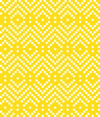 Moda tekstil, örgü ve grafikleri için sarı Noel panayır desenli arka plan