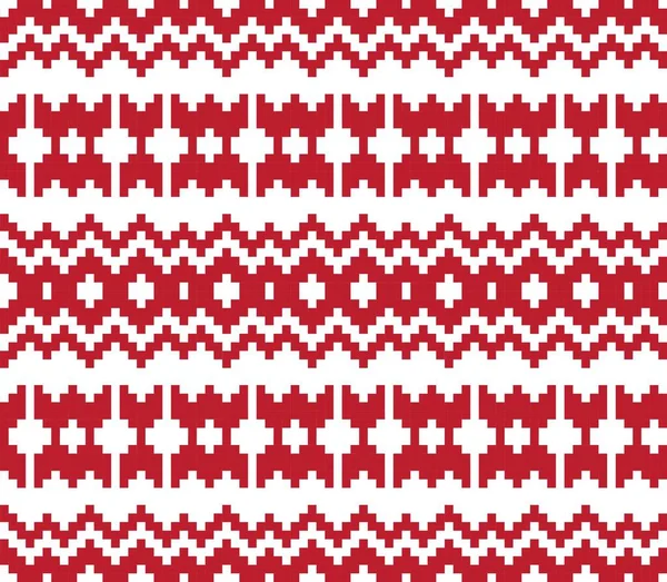 Vánoční Veletrh Ostrov Vzor Pozadí Pro Módní Textil Pleteniny Grafiku — Stockový vektor