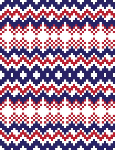 Fond Motif Île Noël Pour Les Textiles Mode Tricot Graphiques — Image vectorielle