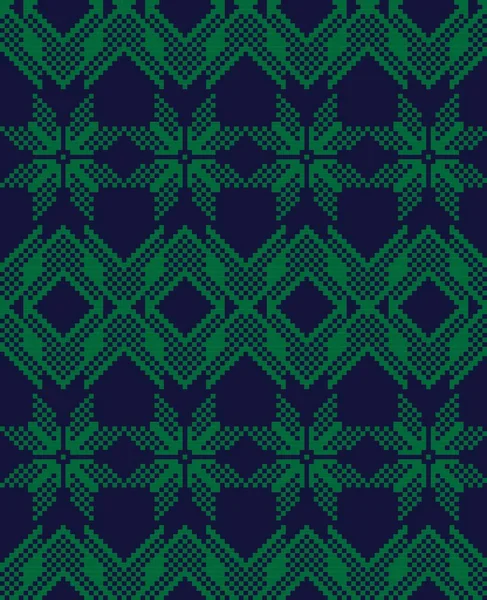 Julmarknad Mönster Bakgrund För Mode Textilier Stickade Kläder Och Grafik — Stock vektor