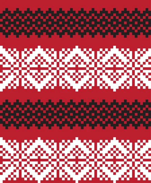 Moda Tekstil Örgü Grafikleri Için Noel Festivali Desenli Arka Plan — Stok Vektör