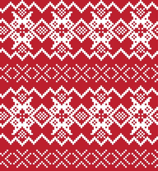Julmarknad Mönster Bakgrund För Mode Textilier Stickade Kläder Och Grafik — Stock vektor