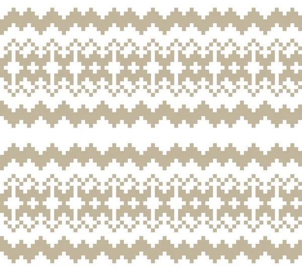 Brown Fond Motif Île Noël Équitable Pour Les Textiles Mode — Image vectorielle