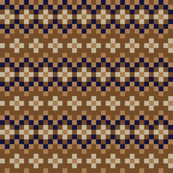 Brown Fond Motif Île Noël Équitable Pour Les Textiles Mode — Image vectorielle