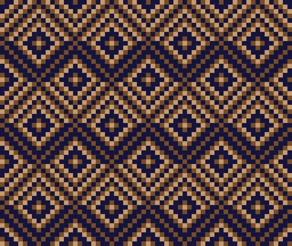 Brown Christmas Fair Isle Patterial Background Fashion Textiles Knitwear Graphics — 스톡 벡터