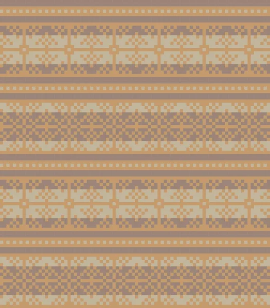 Brown Fond Motif Île Noël Équitable Pour Les Textiles Mode — Image vectorielle