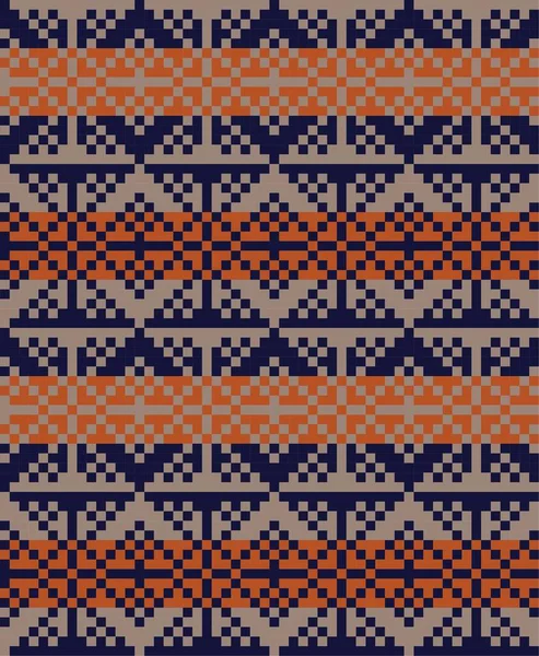 Fondo Patrón Isla Feria Navidad Marrón Para Textiles Moda Prendas — Archivo Imágenes Vectoriales