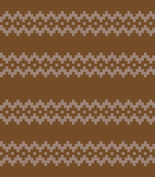 Brown Fond Motif Île Noël Équitable Pour Les Textiles Mode — Image vectorielle