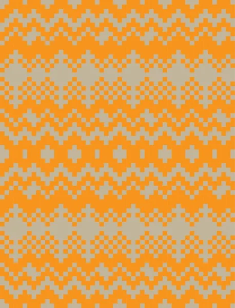 Orange Weihnachtsmarktmuster Hintergrund Für Modetextilien Strickwaren Und Grafiken — Stockvektor