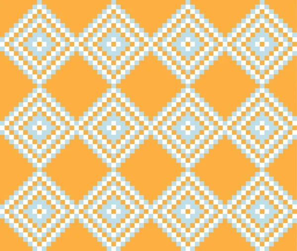 Oranžový Vánoční Veletrh Isle Vzor Pozadí Pro Módní Textil Pleteniny — Stockový vektor