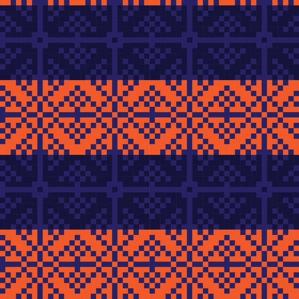 Orange Fond Motif Île Noël Équitable Pour Les Textiles Mode — Image vectorielle