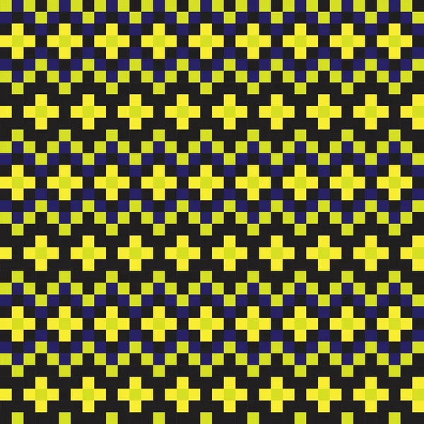 Jaune Fond Motif Île Noël Équitable Pour Les Textiles Mode — Image vectorielle