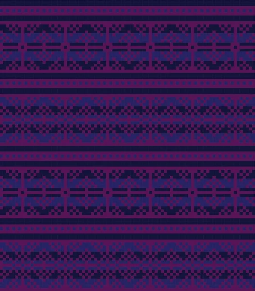 Fialové Vánoční Veletrh Isle Vzor Pozadí Pro Módní Textil Pleteniny — Stockový vektor