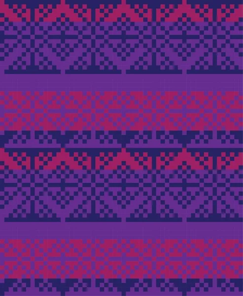 Violet Fond Motif Île Noël Équitable Pour Les Textiles Mode — Image vectorielle