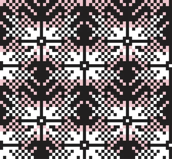 Розовый Флот Рождество Ярмарка Островной Фон Моды Текстиля Трикотажа Графики — стоковый вектор