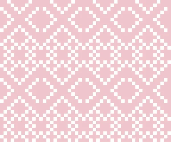 ピンクネイビーファッションテキスタイル ニットウェア グラフィックのためのクリスマスフェア島のパターンの背景 — ストックベクタ