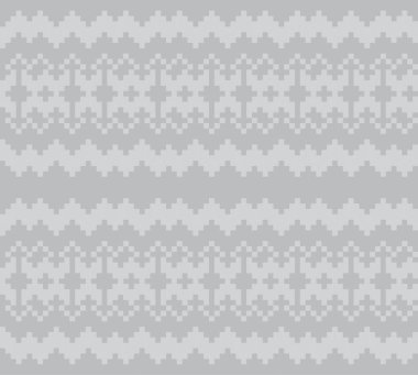 Moda tekstil, örgü ve grafikleri için Siyah ve Beyaz Noel adası şablonu