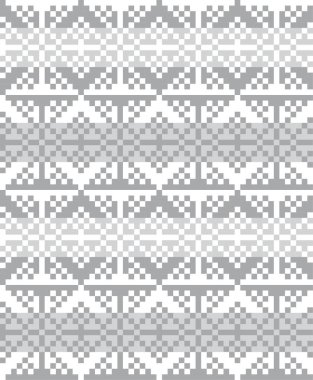 Moda tekstil, örgü ve grafikleri için Siyah ve Beyaz Noel adası şablonu