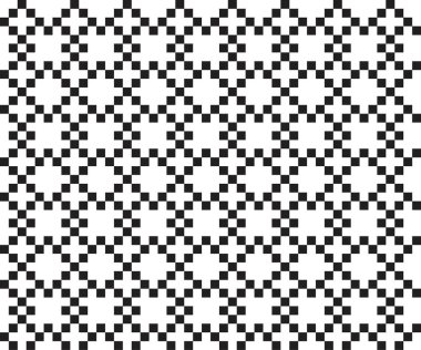 Moda tekstil, örgü ve grafikleri için Siyah ve Beyaz Noel adası şablonu