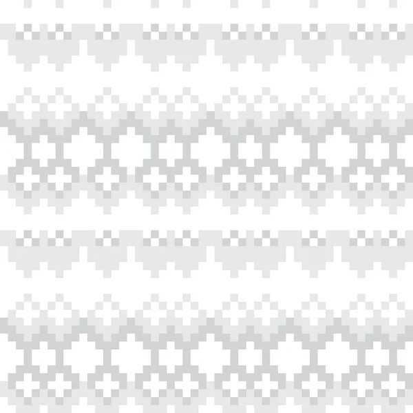 Чорно Білий Різдвяний Ярмарок Острівний Фон Модного Текстилю Трикотажу Графіки — стоковий вектор