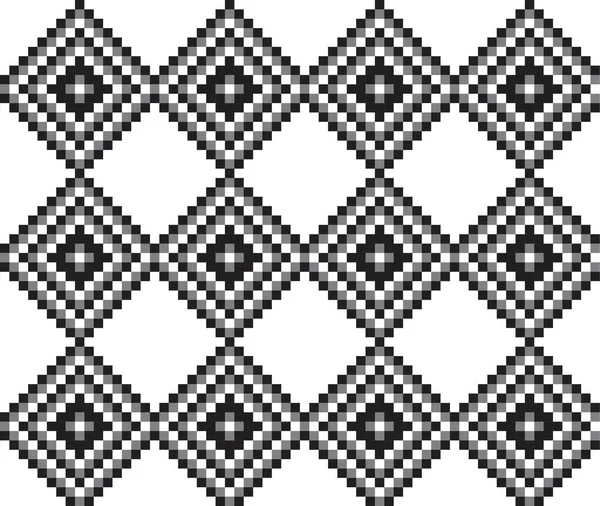 Černobílé Vánoční Veletrh Isle Vzor Pozadí Pro Módní Textil Pleteniny — Stockový vektor