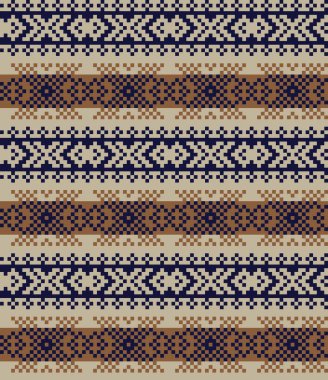 Moda tekstil, örgü ve grafikler için kahverengi Noel panayırı desenli arka plan