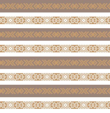 Moda tekstil, örgü ve grafikler için kahverengi Noel panayırı desenli arka plan