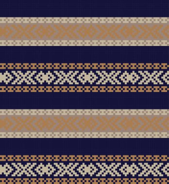 Moda tekstil, örgü ve grafikler için kahverengi Noel panayırı desenli arka plan