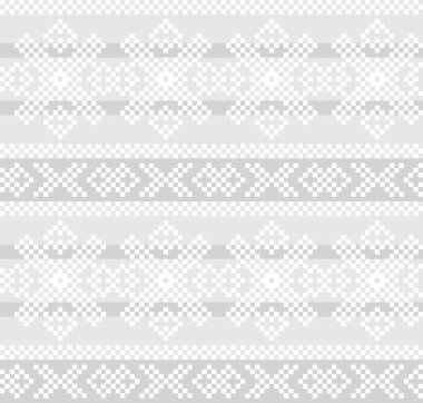 Moda tekstil, örgü ve grafikleri için Siyah ve Beyaz Noel adası şablonu