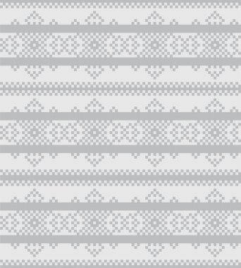 Moda tekstil, örgü ve grafikleri için Siyah ve Beyaz Noel adası şablonu