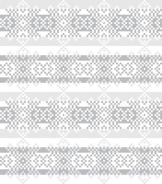 Moda tekstil, örgü ve grafikleri için Siyah ve Beyaz Noel adası şablonu