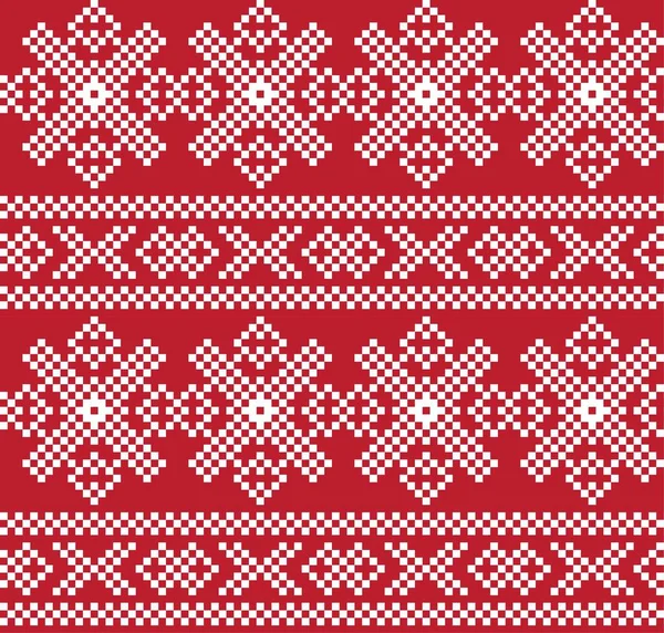 Fond Motif Île Noël Pour Les Textiles Mode Tricot Graphiques — Image vectorielle