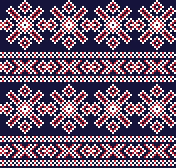 用于时尚纺织品 针织物和图形的圣诞岛屿图案背景 — 图库矢量图片