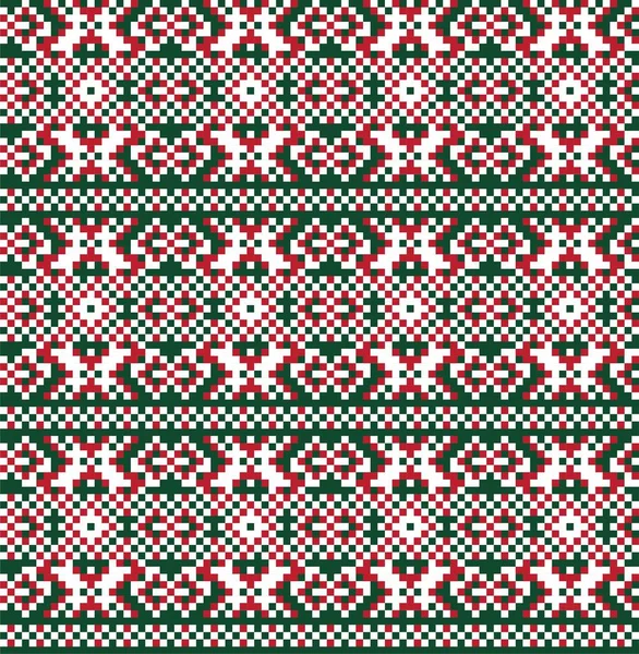 Fond Motif Île Noël Pour Les Textiles Mode Tricot Graphiques — Image vectorielle