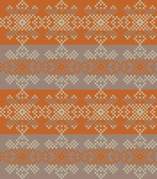 Fondo Patrón Isla Feria Navidad Marrón Para Textiles Moda Prendas — Vector de stock