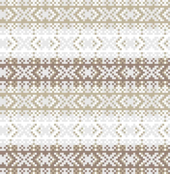 Brown Fond Motif Île Noël Équitable Pour Les Textiles Mode — Image vectorielle