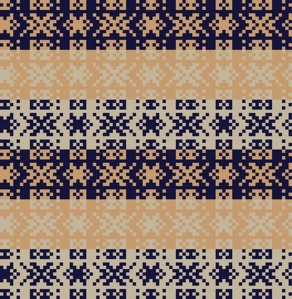 Brown Fond Motif Île Noël Équitable Pour Les Textiles Mode — Image vectorielle