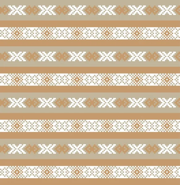 Brown Fond Motif Île Noël Équitable Pour Les Textiles Mode — Image vectorielle