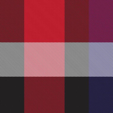 Moda tekstil ve grafikleri için uygun kırmızı asimetrik ekoseli desensiz desen