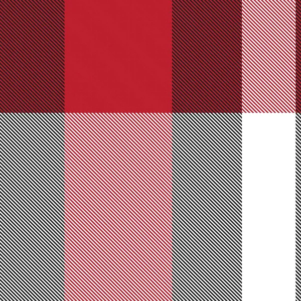 Motif Sans Couture Texturé Carreaux Asymétriques Rouges Adapté Aux Textiles — Image vectorielle