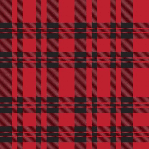 Red Asymmetric Plaid Textuur Naadloos Patroon Geschikt Voor Mode Textiel — Stockvector