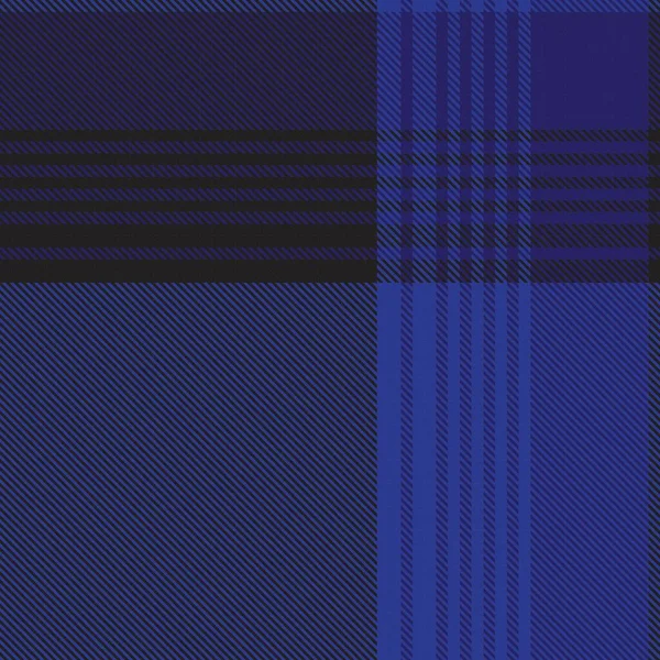Blue Asymetric Plaid Texturované Bezešvé Vzor Vhodný Pro Módní Textil — Stockový vektor